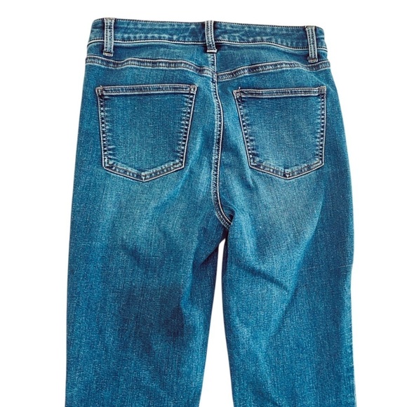 Talbots flawless 5 pocket design mid wash jeans whiskered stretch cotton size 28 - Picture 4 of 10
